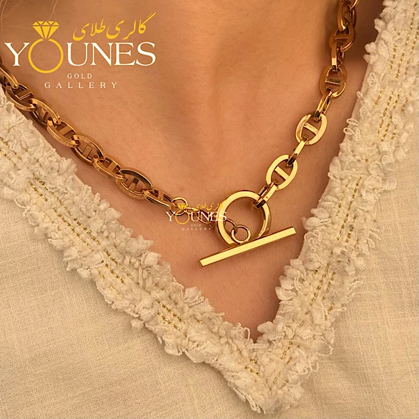 گردنبند طلا هرمس قفل T